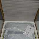 ROLOVE Gold Vanity Mirror with Lights - Smart Touch Dimming, 3-Color Lighting, 360 Rotatable Desktop Makeup Mirror for Desk, 22"x17"