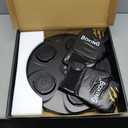 Music Boxing Machine, Interactive Punching Trainer with Boxing Gloves, Large Size Wall Mounted Electronic Boxing Target for Adults Kids, 9 Modes & 9 Speeds (Black)