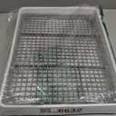Oncpcare 22x18 Super Large Rabbit Litter Box with Grate for Cage, Extra Large Bunny Restroom Tray Pan Toilet, Fits 2 Rabbits
