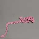 3D Printed Dragon Eggs with Dragon Inside - 12Inch,Articulated Fidget 3D Printed Animals, Interesting Decorative Gift, Easter Basket Essentials Stuffers (Cherry Blossom)