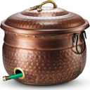 Decorative Garden Hose Pot Holder and Lid 16x16x12 | Hose Container Pot Outdoor or Indoor Use | Expandable Water Hose Storage | Holds Up to 100 ft Hose - Handmade
