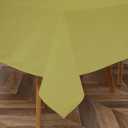 Majestic Giftware PU Faux Leather Rectangle Tablecloths | (TCE19-5490) Dark Beige Waterproof & Spill Proof Dining Table Cover | Decorative Washable Tablecloth for Home, Kitchen, Party (54" x 144")