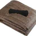LIGUOYI Pergola Sun Shade Rectangle Permeable Sun Shades Patios Thicker Tear Proof Brown, 180g/Square Metre for Outdoor Patio Garden Backyard 95% UV with Grommets Windproof Shade Cloth (Size : 1x4m)
