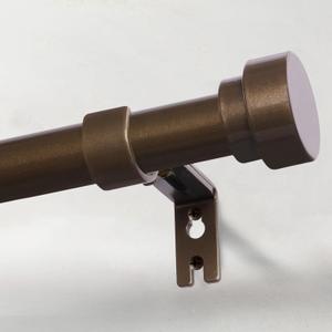 IFELS Heavy Duty Curtain Rods for Windows 66 to 120 Inch, 1 Inch Bronze Window Curtain Rod for Bedroom, Living Room, Outdoor, Adjustable Easy Install Long Modern Curtains Rods(A1,Bronze,30"-120")