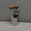 Haliaeetus Bulb Planter Tool, 4 inches Depth Mark Hand Bulb Planter, Non-Bending Stainless Steel Bulb Planter Digger, Garden Bulb Transplanter with Comfortable Wood Handle for Planting Tulip, Daffodil