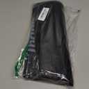 FloraSea 100 Pcs Reusable Black 12x15 Thank You Bags - Merchandise, Party & Gift Bags with Handles