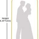 Putros Metal Arch Backdrop Stand 6.6FT Gold Wedding Balloon Arched Backdrop Stand Square Arch Frame for Birthday Party Bridal Baby Shower Ceremony Decoration