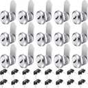 16 Pack Cabinet Locks with Keys 5/8" Cam Lock with 32 Keys for Secure Drawer Mailbox RV Storage Box Compartment Dresser Replacement Set, Zinc Alloy(5/8 Inch)