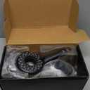 High Pressure Rain Shower Head with Handheld Spray Combo: Detachable Dual Shower Head with 10 Sprays Modes - Upgrade Knob Spray Mode Selector and Magnetic Guidance Docking System (Matte Black)