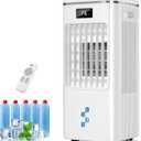 Windowless Portable Air Conditioners Fan, Evaporative Air Cooler Fan 3 Modes & 3 Speeds, 2-Gal Tank for 20H Cooling,16FT Remote,12H Timer for Smart Auto-off, No Hose Needed,36db Swamp Cooler, FK2508Y-1
