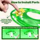 Birdream Hummingbird Feeders for Outdoors, 15oz Hanging Hummingbird Feeders Ant Proof, Easy to Clean and Maintain, Gift for Bird Lover, Green (2 Pack)