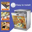 HOMETITUTE Dishwasher Magnet Cover 23x26 Inch Beagle Dishwashing Pattern