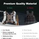 Weighted Vest, 6lb/8lb/12lb/16lb/20lb/25lb/30lb Weight Vest with Reflective Stripe, Weighted Vest for Men Women Workout Equipment for Strength Training, Running, Jogging, Fitness, Weight Loss (PU-Silver)