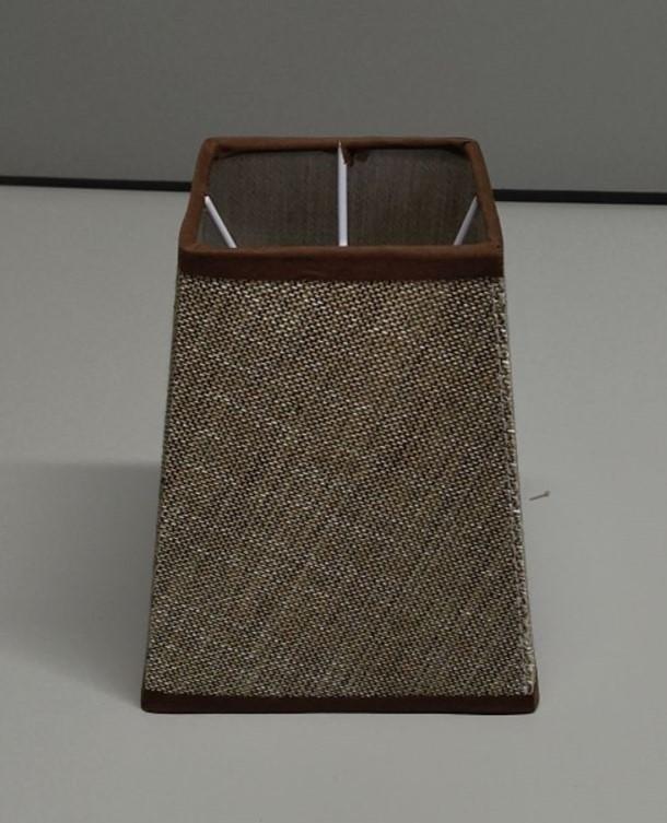 Lamp Shade Cover brown/beige 6"x3.5"X5"