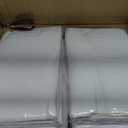 12 Packs 120 Inch White Round Tablecloth in Diameter, Washable Polyester Fabric Tablecloths, Wrinkle Resistant Table Cloth for Wedding Party Banquet Dining