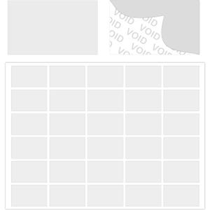 320pcsTransparent Security Void Stickers Crystal Clear Tamper evident Label Sealing Sticker Package Seal Self Adhesive Blank Tamper Proof Labels Sticker(0.79x1.26inch)