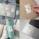 2 x (3 Pcs) Relax Nothing is Under Control Sticker Funny Inspirational Quote Decal with Sloth, Waterproof Vinyl for Laptop, Water Bottle, Car, Window, Tumbler, 3 Inch