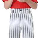 2T/3T/4T/5T/6T Youth Toddler Boys Baseball Pants - Kids Gilrs Tee Ball Softball Football Pants with Belt Loop UPF50+ (6Y-striped-black)