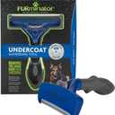 FURminator Undercoat Deshedding Tool for Dogs, Deshedding Brush for Dogs, Removes Loose Hair and Combats Dog Shedding