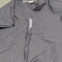 Landau Essentials Unisex Relaxed Fit 1-Pocket V-Neck Scrub Top 7502 Steel Grey Large