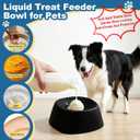 Slow Feeder Dog Bowls for Liquid Treat, Dog Lick Bowl for Anxiety Relief & Digestive Health, for Wet Food, Liquid Treats & Peanut Butter, Food Grade Silicone Puzzle Toy for Small, Medium, Large Dogs