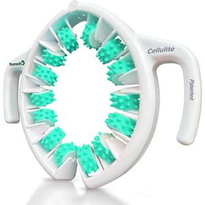 TESMED Cellulite Manual Massager Roller Made in Italy, Patented Cellulite Massage Tool, Fascia Blaster for Legs, Supports Lymphatic Drainage, Based on the CPM Convergent Pressure Method