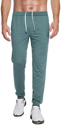 M MAELREG Mens Sweatpants with Zipper Pockets Moisture Wicking Workout Training Running Golf Athletic Track Pants Mens Jogger, 2XL