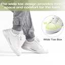 OrthoComfoot Men's Arch Support Dress Oxfords (9.5, W2-white)