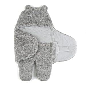 Tadpoles Super Soft Plush Sherpa Hat & Mittens Set, Grey