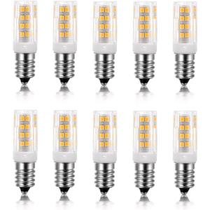 E14 5W LED Light Bulb, 10 Pack, Warm White 3000K, 40W Incandescent Bulb Equivalent, 400LM 52 LED 2835-SMD Light, Not Dimmable, AC 110V
