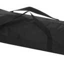 PATIKIL 51 Inch Camp Chair Replacement Bag Nylon Folding Chair Carrying Storage Bag for Beach Chair with Large Zipper Shoulder Strap for Camping Travel, Black (51 x 7.8 x 7.8 inch)