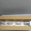 Modern LED Bathroom Lights Fixtures(4-Light),Stainless Steel Chrome Acrylic Wall Lighting,Vanity Lights for Bathroom Over Mirror(6000k 27in) (27.17 in)