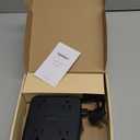 TESSAN Surge Protector Power Strip Black, 5 Ft Flat Plug Extension Cord with 3 USB (1 USB C) 8 Outlets, 900J Surge Protection, 3 Sided Outlet Extender with Power Switch for Office, Dorm Room