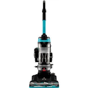 BISSELL - CleanView Rewind Upright Vacuum Cleaner - Black with Electric Blue accents