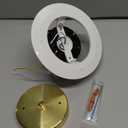 5/6 Inch Recessed Can Light Conversion Kit,for Ceiling Light Fixture,Pendant Light,Ceiling Fan Compatible.Instant Convert to Hanging Light, Gold 1 Pack