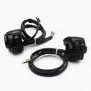Motorcycle Handlebar Control Switch Kit, 1 Inch/25mm, Black, for Harley Dyna Fatboy Sportster Softail Touring 1996-2013