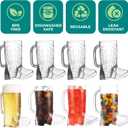 JoyServe Cowboy Boot Cups - (Bulk Pack of 12) 17oz Drink Mugs, Reusable BPA-Free Plastic Drinking Mug Cups for Kids, Western Themed Rodeo Birthday Party Decorations and Supplies