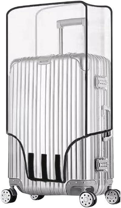 Clear Suitcase Cover - 20 22 24 26 28 30 Inch PVC Waterproof Luggage Cover - Top and Side Handle Gap Suitcase Protector (20 Inch)