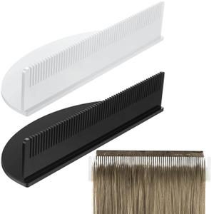 2 Pieces Hair Extension Holder Acrylic Hair Color Rack Display Hair Extensions Stand Organizer Lightweight Portable Storage Wig holder for Hand Tied Weft Full Bundle Tool Hair Styling Weave Wash Color (Black, White)