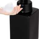 Automatic Foaming Soap Dispenser Touchless Foam Hand Soap Dispenser Rechargeable Auto Dish Pump Bottle for Bathroom Kitchen Sink, Black
