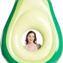 Jasonwell Inflatable Avocado Pool Float Floatie with Ball Water Fun Large Blow Up Summer Beach Swimming Floaty Party Toys Lounge Raft for Adults (XL)