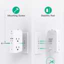 Surge Protector Outlet Extender - with Night Light, 5-Outlet Splitter and 4 USB Ports (2 USB C Charger), Multi Plug Outlet for Home, Dorm Room Essentials