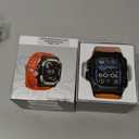 Goton Rugged Case with Band for Apple Watch Ultra 3/2/1 49mm, Military Grade Shockproof Cover + Screen Protector Kit for iWatch Band Men, Skin-Friendly TPU Strap for Outdoor Adventures (Orange)