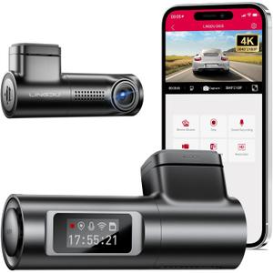 D500 Smart Dash Cam for Cars, 4K Front with WiFi & GPS, 0.96" LCD Display, Night Vision, WDR, Parking Mode, Loop Recording, G-Sensor, 150 Wide Angle