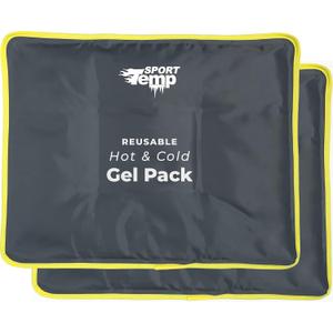Hot & Cold Reusable Gel Packs (Large, 2 Pack) Flexible Soft Compress - Ice & Heat Therapy for Injuries, Back, Shoulder, Hip, Knee, Joint Pain, Swelling, Bruises, Post Surgery - Sport Temp