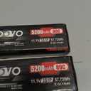 HOOVO 11.1V 80C 5200mAh 3S LiPo Battery with Tracxas Plug for RC Car RC Truck RC Boat Hobby (2 Packs)