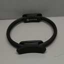 Gaiam Pilates Ring Fitness Circle - Lightweight & Durable Foam Padded Handles, Flexible Resistance Exercise Equipment for Toning Arms, Thighs/Legs & Core (12", Black)