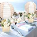 2Pcs Japanese Lantern Lamp : Beige Lanterns for Indoor Outdoor Home Yard Ramen Restaurant Decoration Japanese Paper Lanterns Hanging Lanterns for Festival Decorations