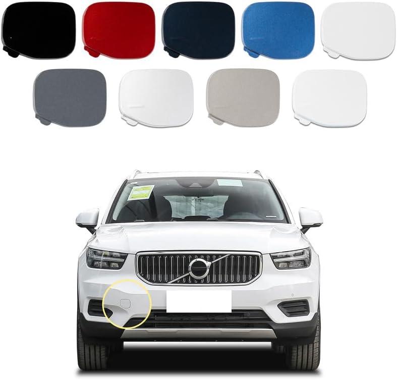 Car Front Bumper Tow Hook Cover Compatible with Volvo XC40 2018 2019 2020 2021 2022 Trailer Cover Cap 39847993 Small Lid Towing Eye Caps Black Right Passenger Side
