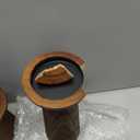 Pillar Candle Holders Set of 3 Wooden Candle Holders Decorative Wood Candlestick Holders for Living Room, Table Centerpiece for Wedding, Christmas, Party, Home - 6", 8", 10"